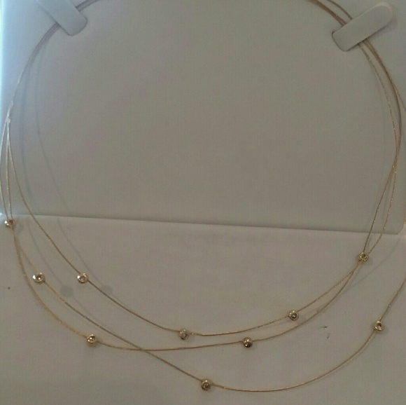 Jewelry - 14K Floating Diamond Necklace